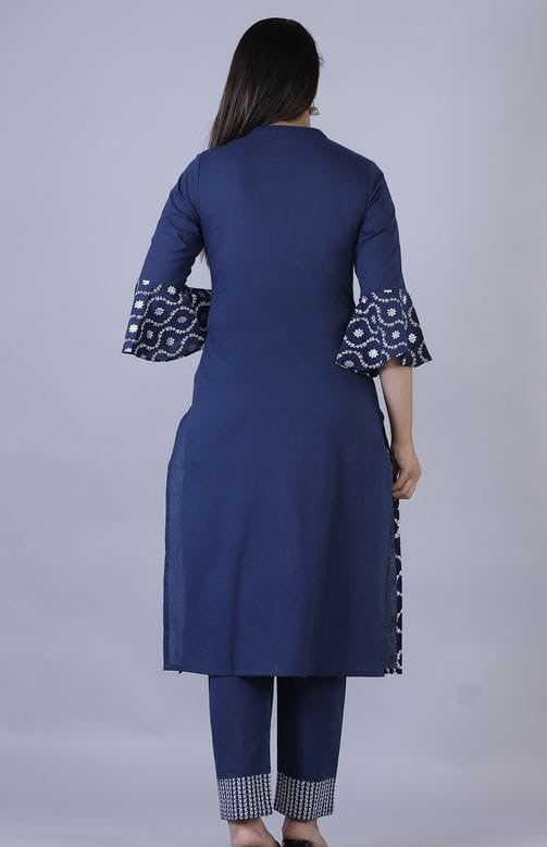 Women Cotton Kurta with Pants