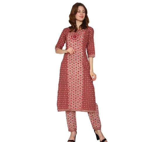 Cotton Printed Kurta Set